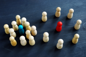 Multicolored pegs